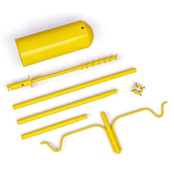 Complete Pole Package with 2 Arms & Baffle Yellow